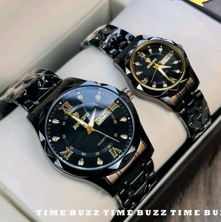প্রিমিয়াম কোয়ালিটি লাক্সারি কাপল ঘড়ি | Premium Quality Luxury Couple Watch Set